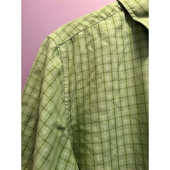 Marmot Men's XL Green Plaid Short Sleeve Button-Up Shirt Casual - Picture 4 of 13
